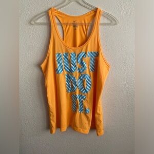 Nike Dri-Fit Just Do It Tank Top Orange L
